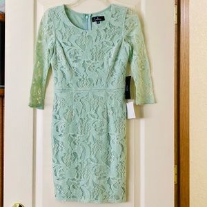 NEW Lulu’s Lined Green Lace Dress Women's XS